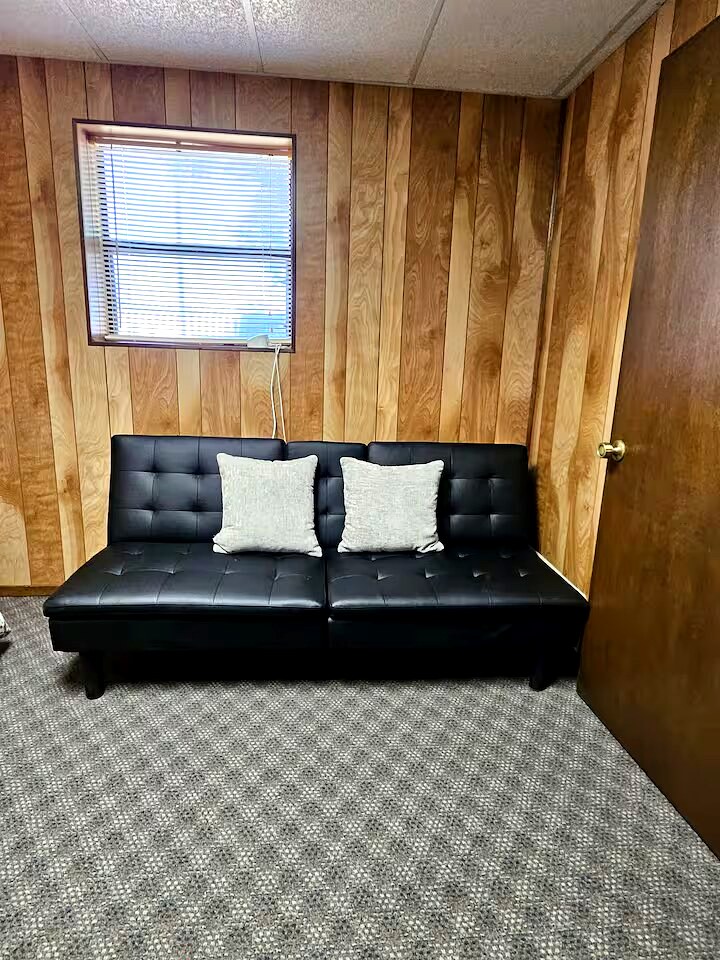 Cozy lounge nook seating area